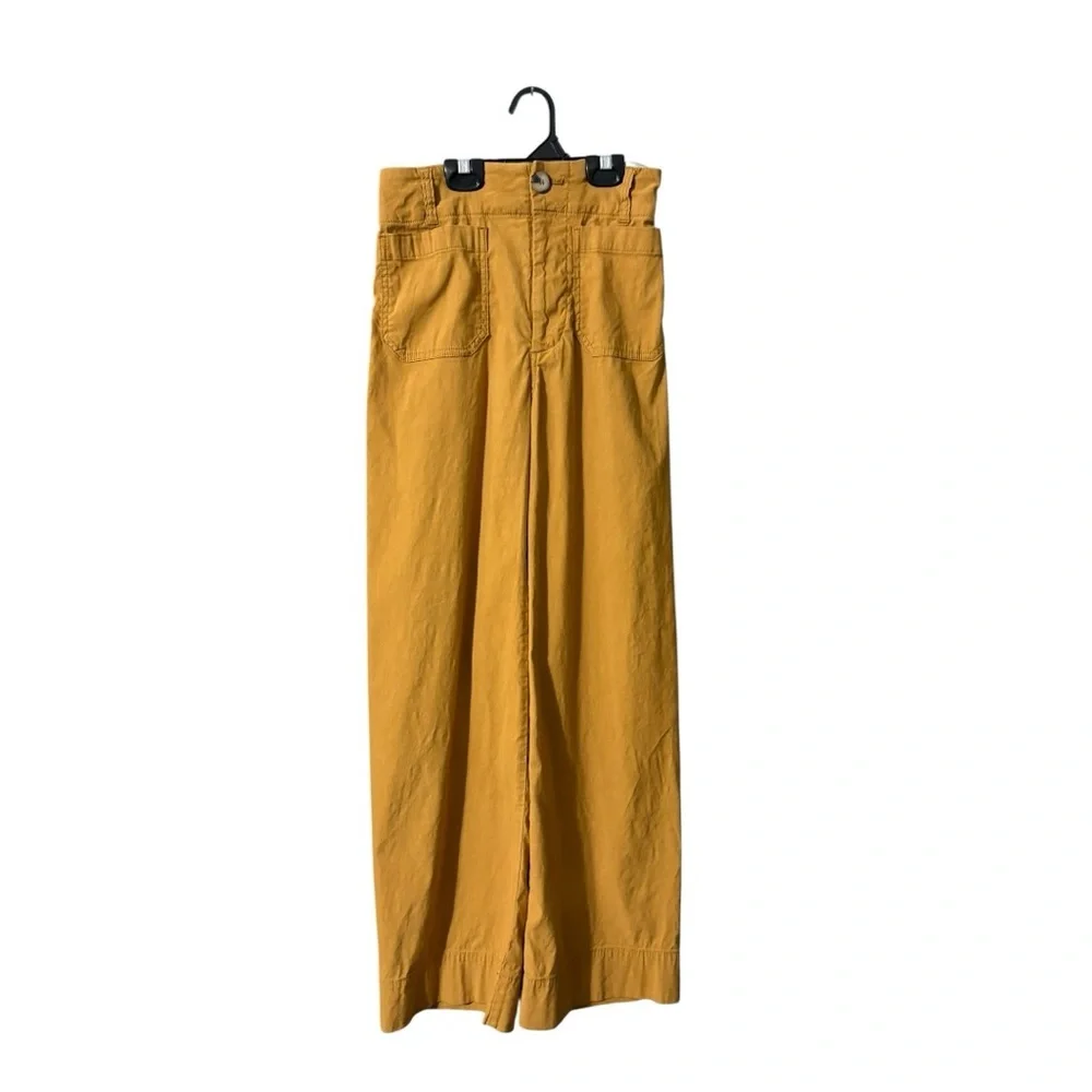 The Colette Crop High-Rise Wide-Leg Pants